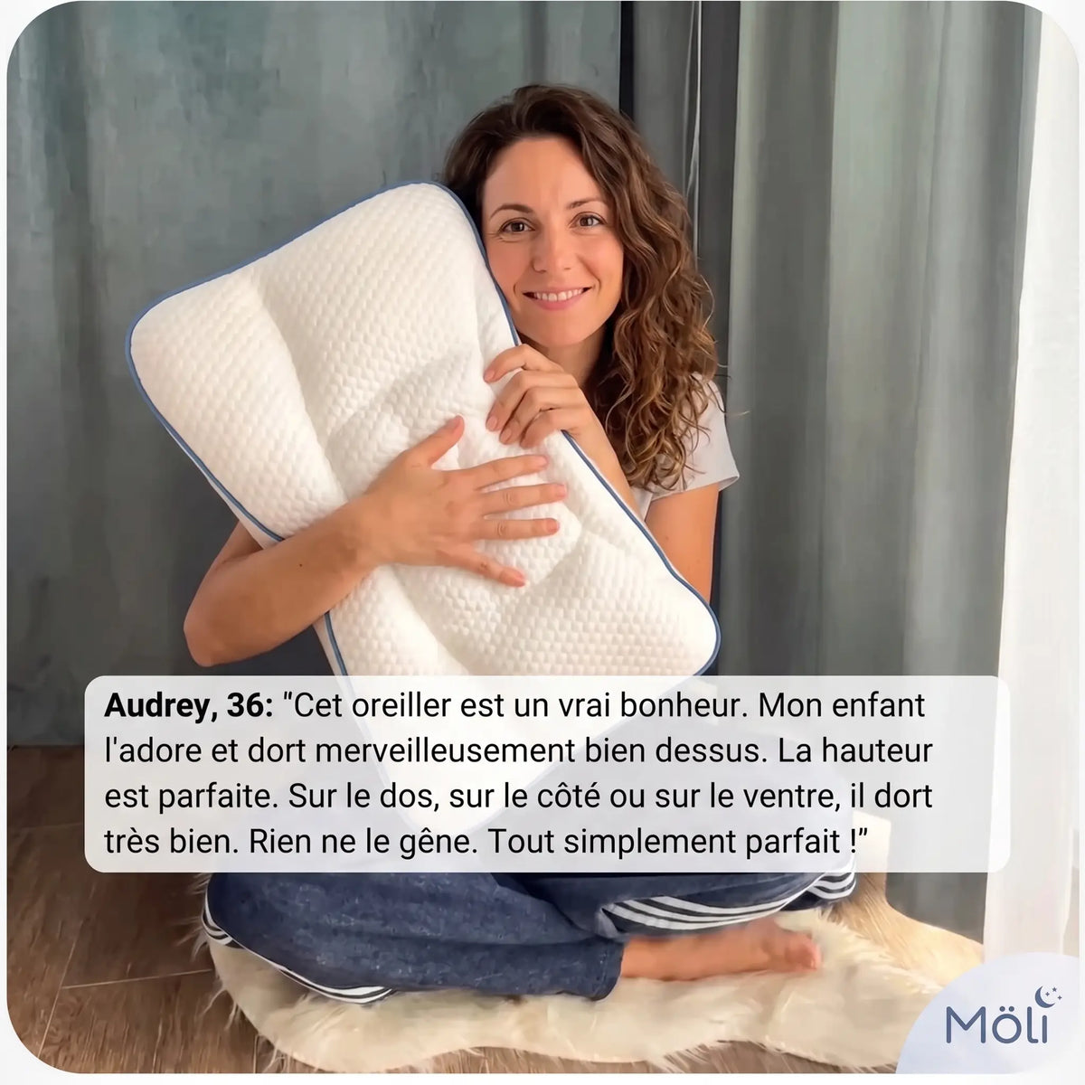 MÖLI - Oreiller ergonomique pour enfant