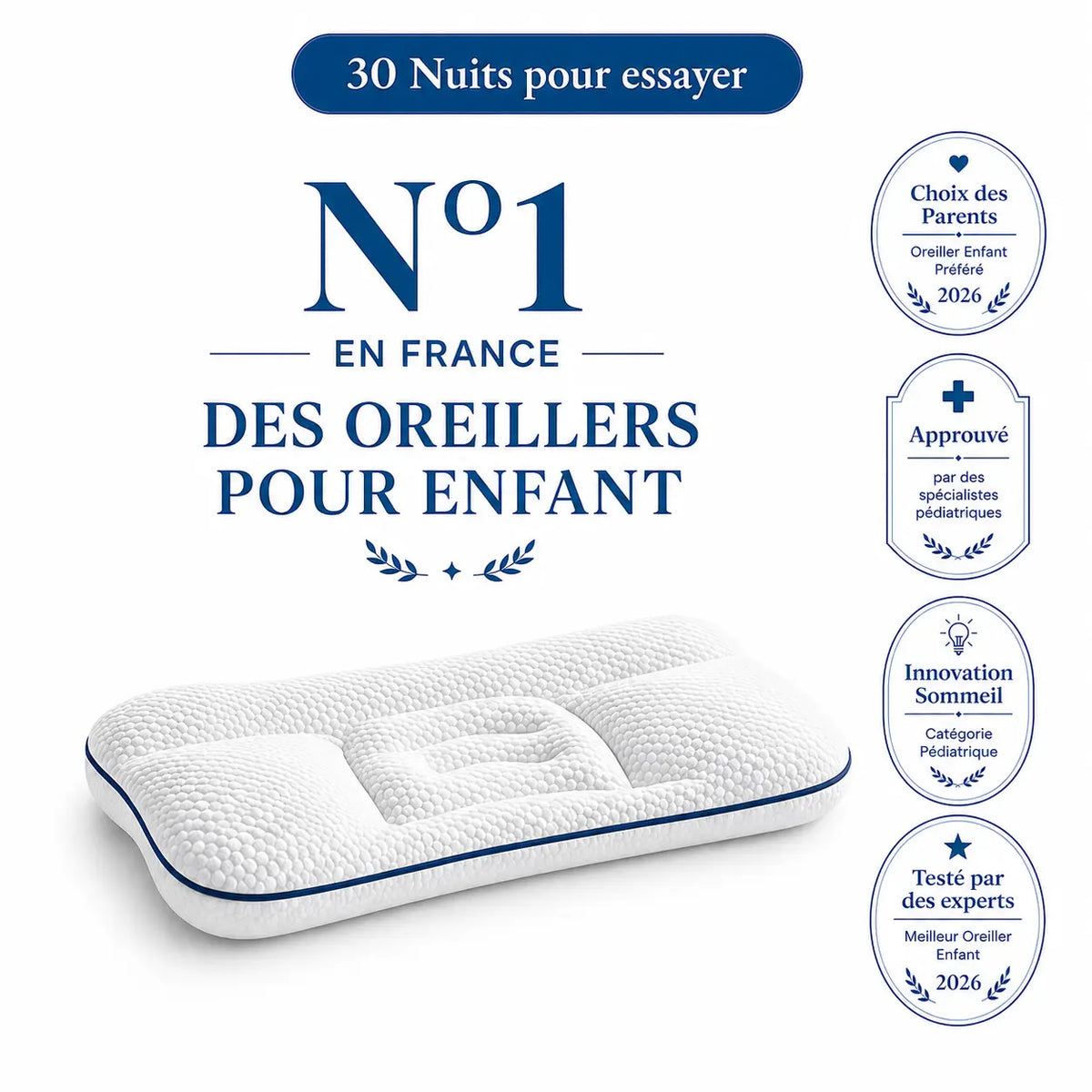 MÖLI - Oreiller ergonomique pour enfant