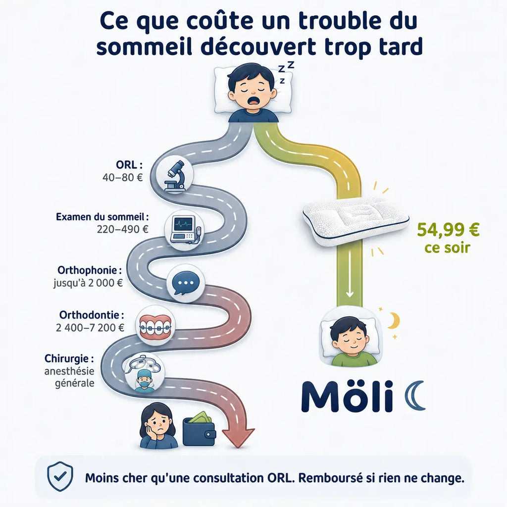 MÖLI - Oreiller ergonomique pour enfant