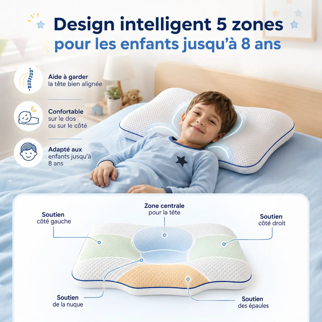 MÖLI - Oreiller ergonomique pour enfant
