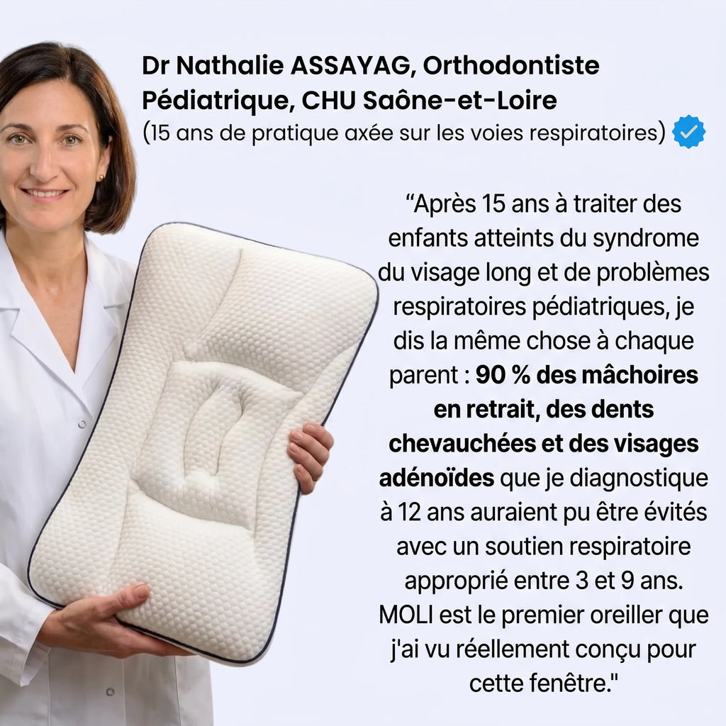 MÖLI - Oreiller ergonomique pour enfant