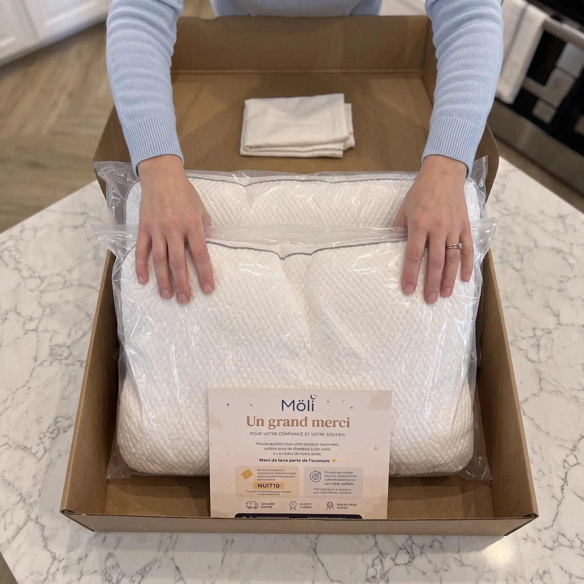 MÖLI - Oreiller ergonomique pour enfant