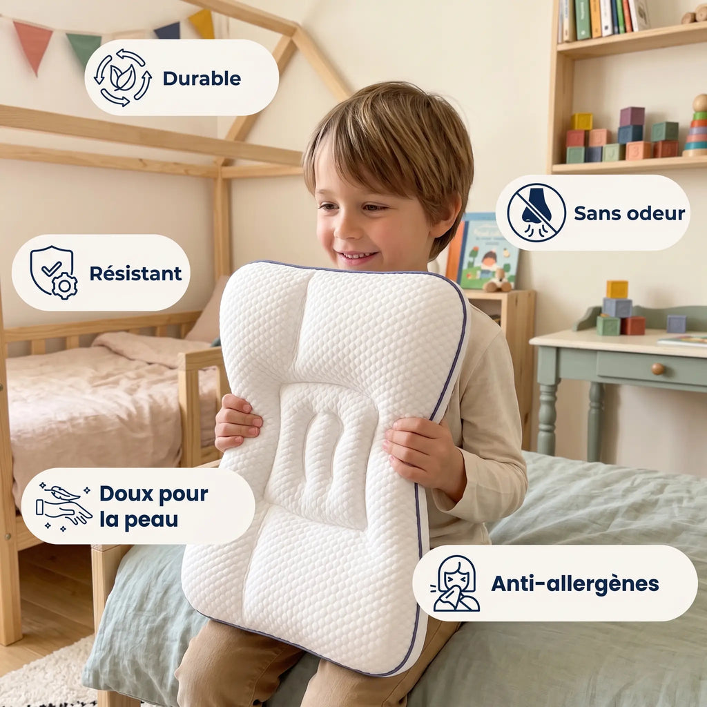 MÖLI - Oreiller ergonomique pour enfant