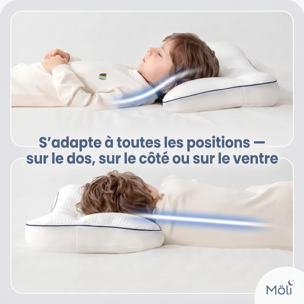 MÖLI - Oreiller ergonomique pour enfant